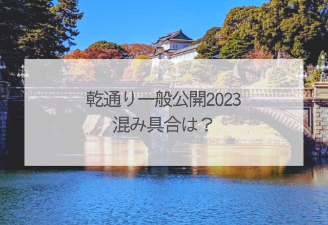 乾通り一般公開2023混み具合は？